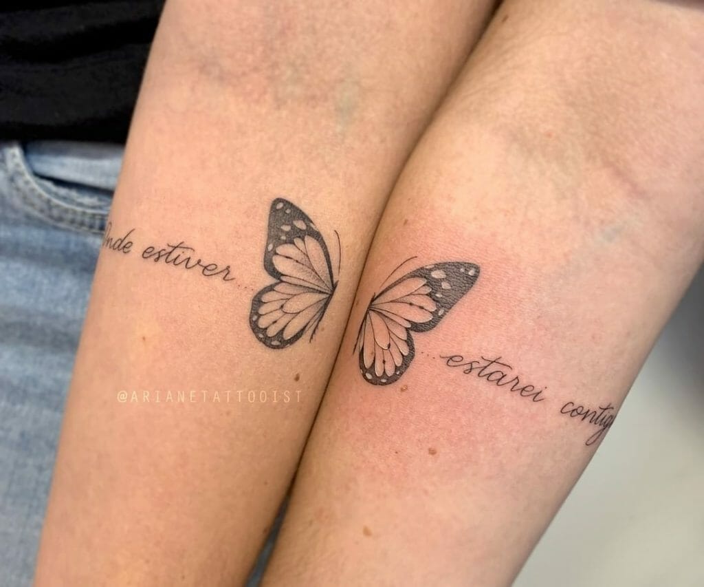Butterfly Couples Tattoo Ideas