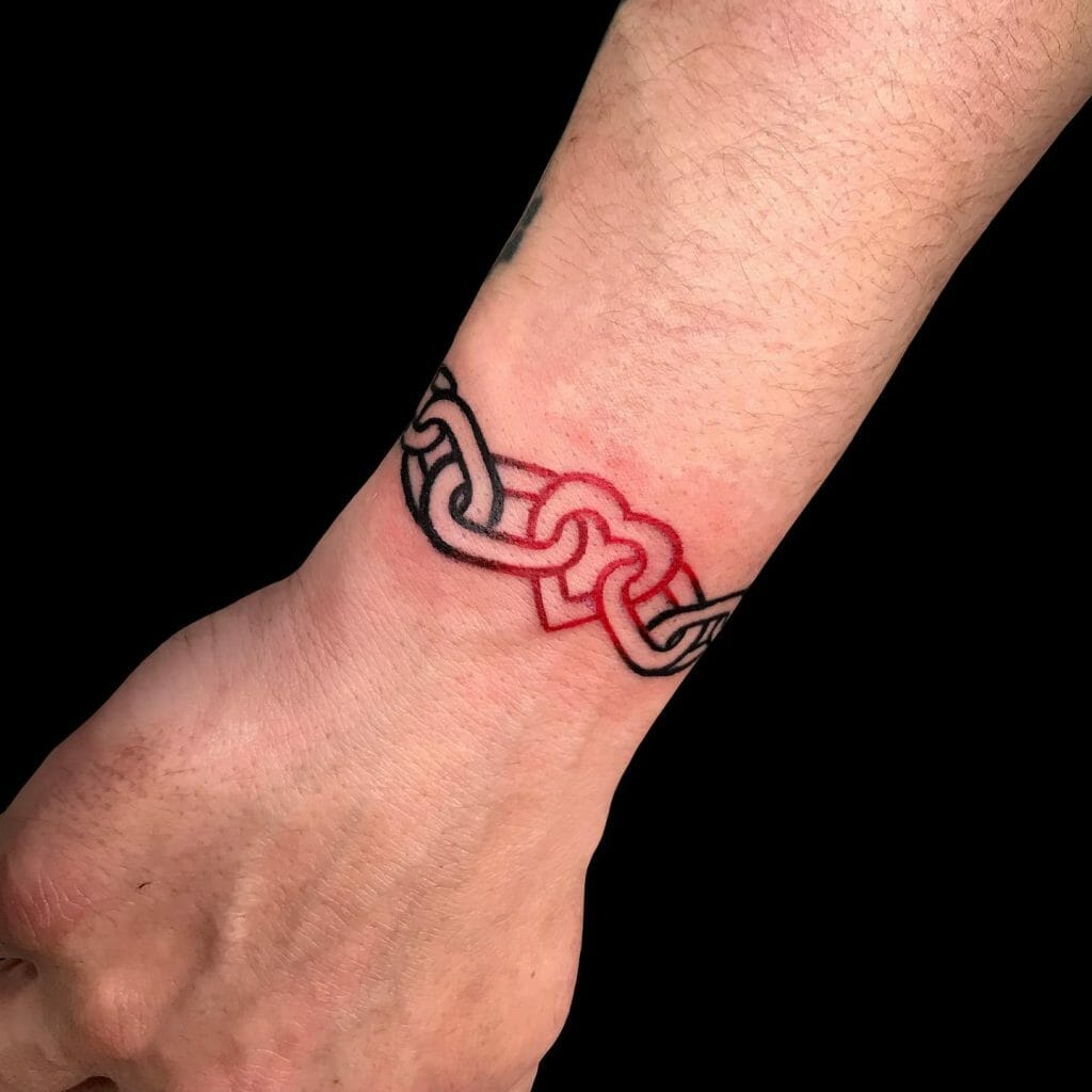 Chain With Heart Tattoo