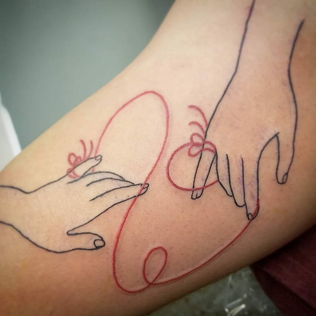 Classic Red String Tattoos
