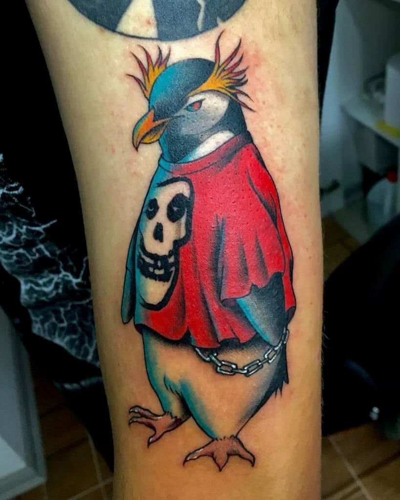 Cool Penguin Tattoo