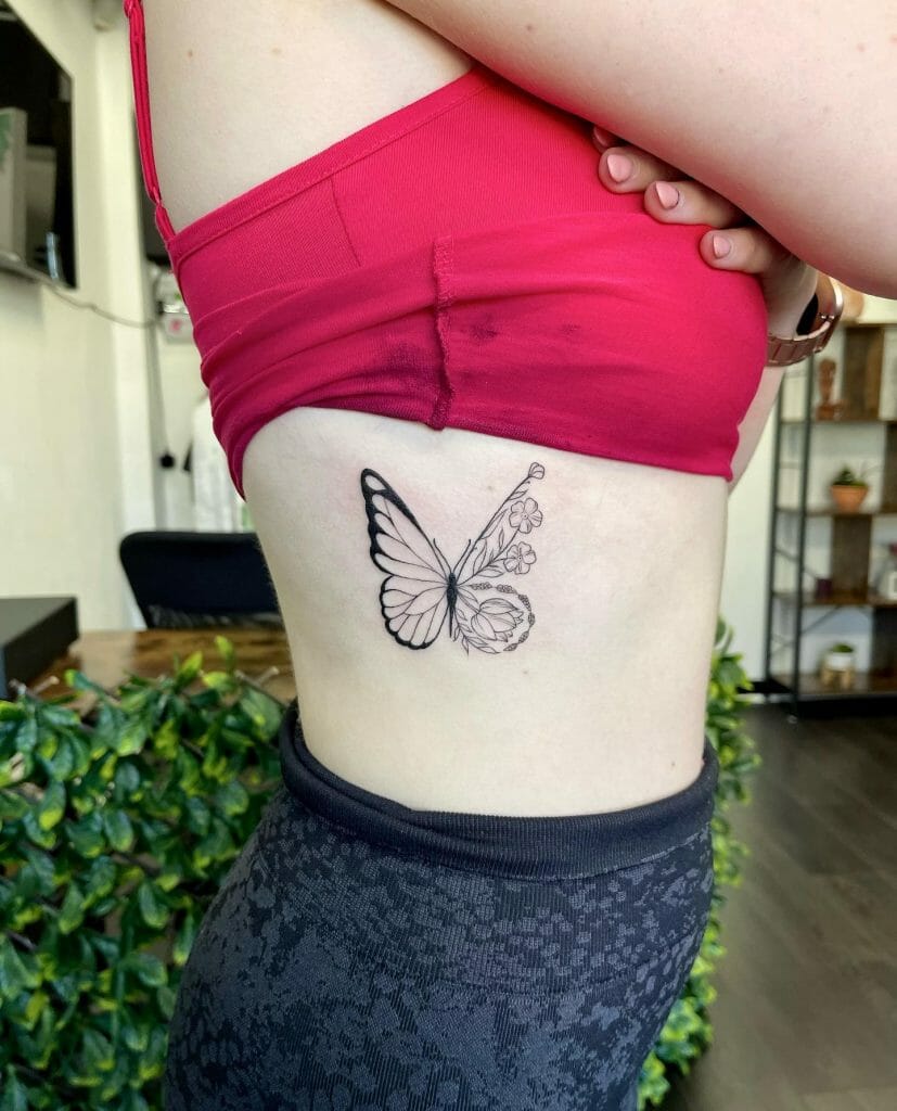 Creative Butterfly Tattoo Designs On Ribs For Your Inner Artist ideas