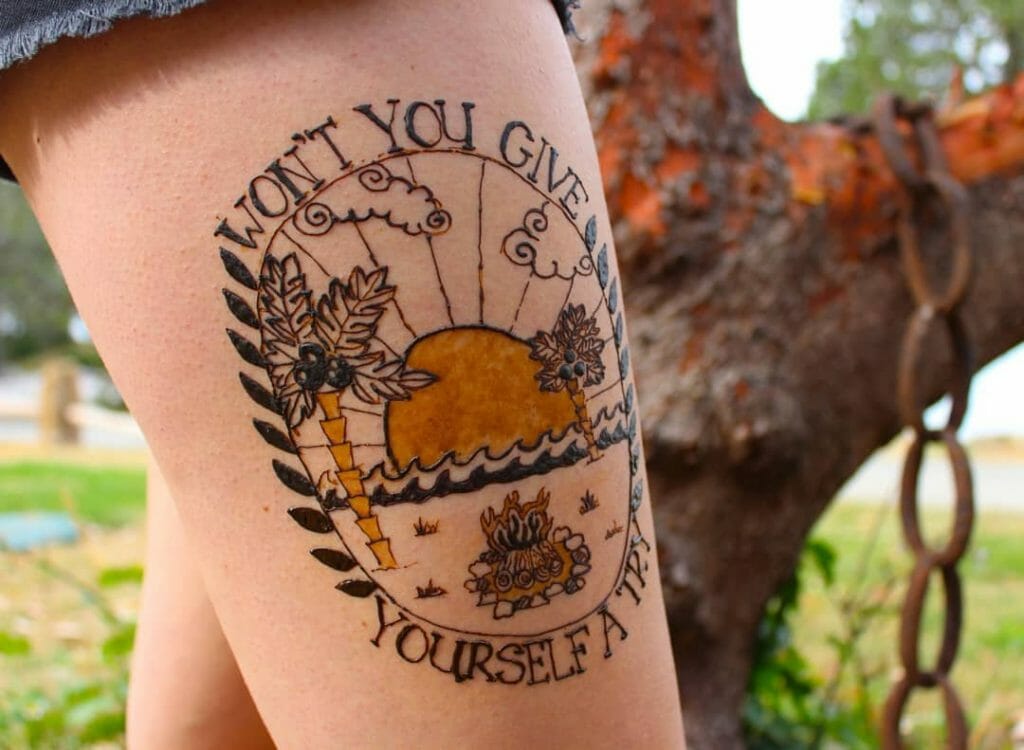 Cute Henna Tattoos With Quotes