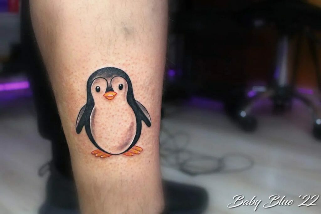Cute Penguin Tattoo