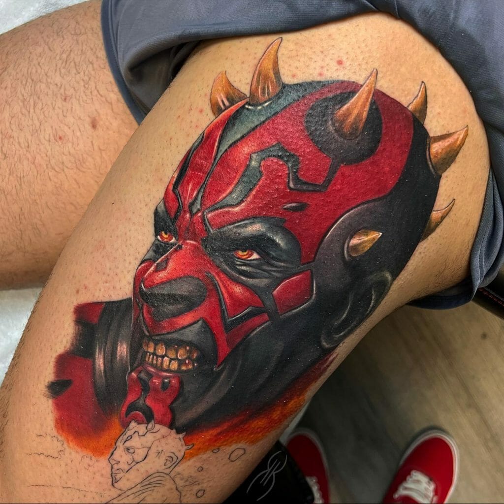 Darth Maul Neo Traditional Star Wars Tattoo
