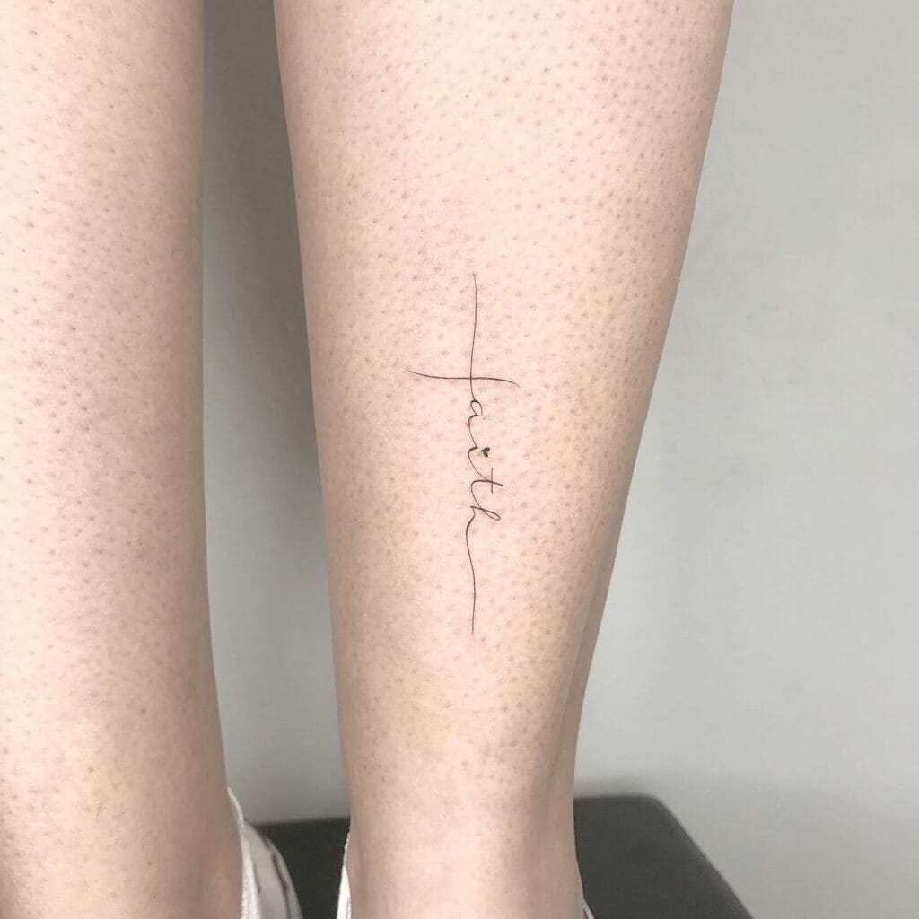 Delicate Faith Cross Tattoos for Women