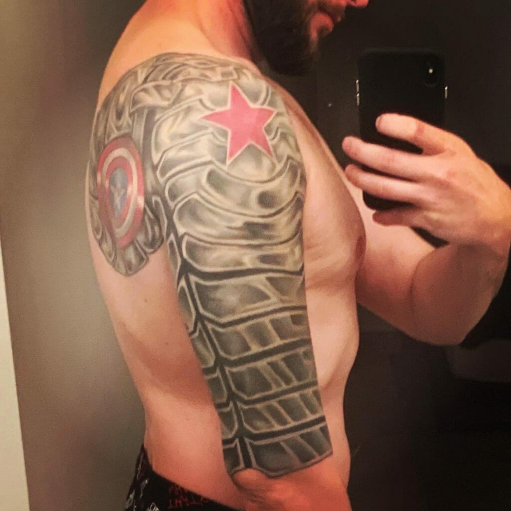 Designs For Winter Soldier Half Sleeve Tattoo