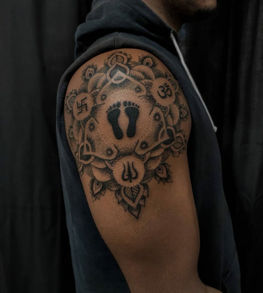 Devi Mandala Shoulder Tattoo