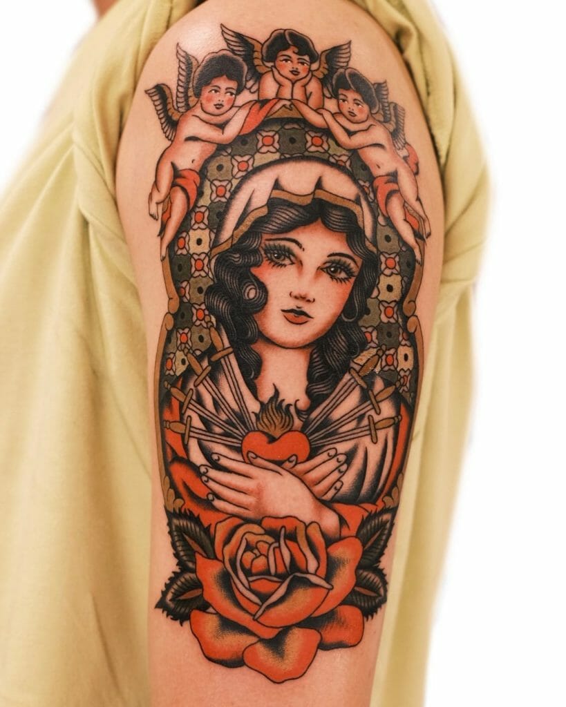 Different Pictures Of the Virgin Mary Tattoo