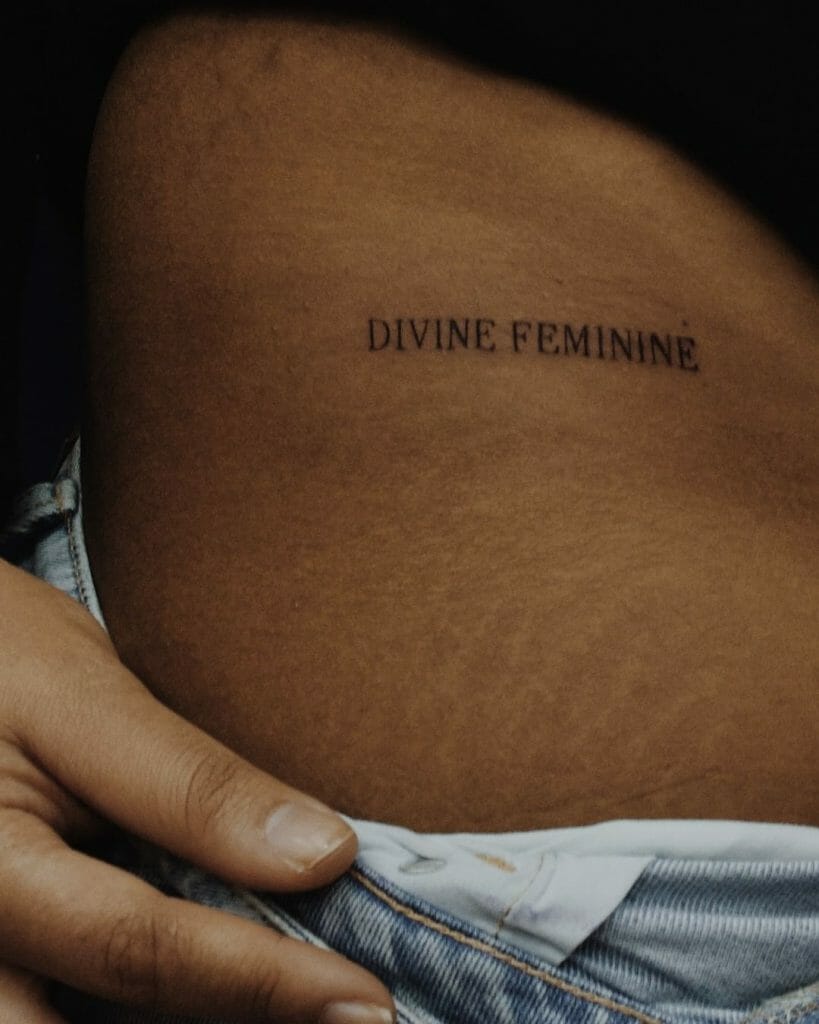 'Divine Feminine' Body Positivity Tattoo
