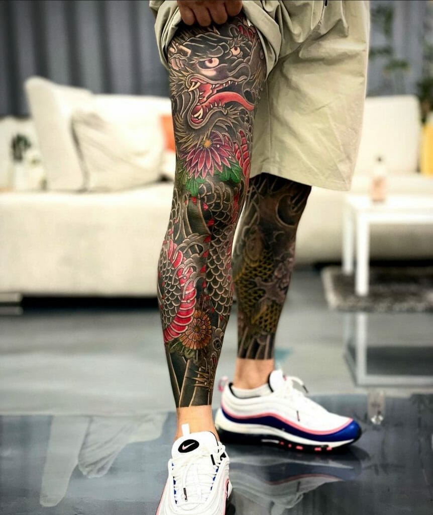 Dragon on Your Legs tattoo