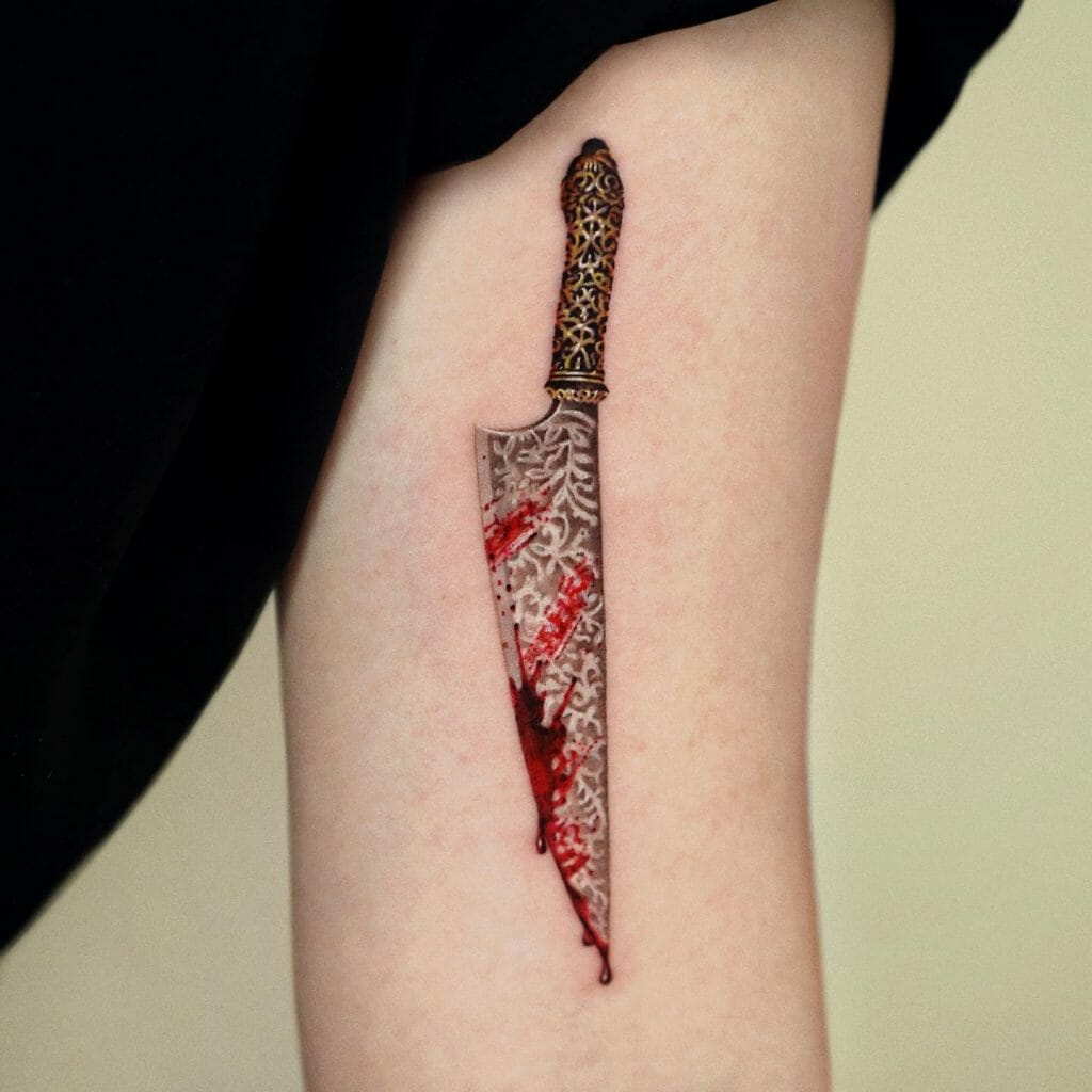 Dripping Blood Tattoo