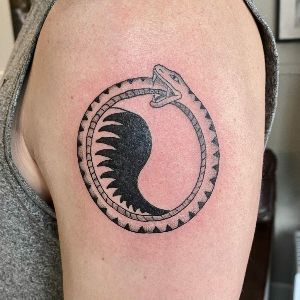 Fantastic Tattoo Ideas For Ouroboros from The 'Wheel Of Time'