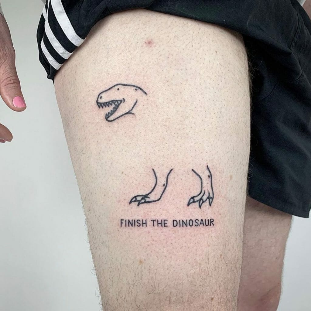 Finish The Dinosaur Tattoo