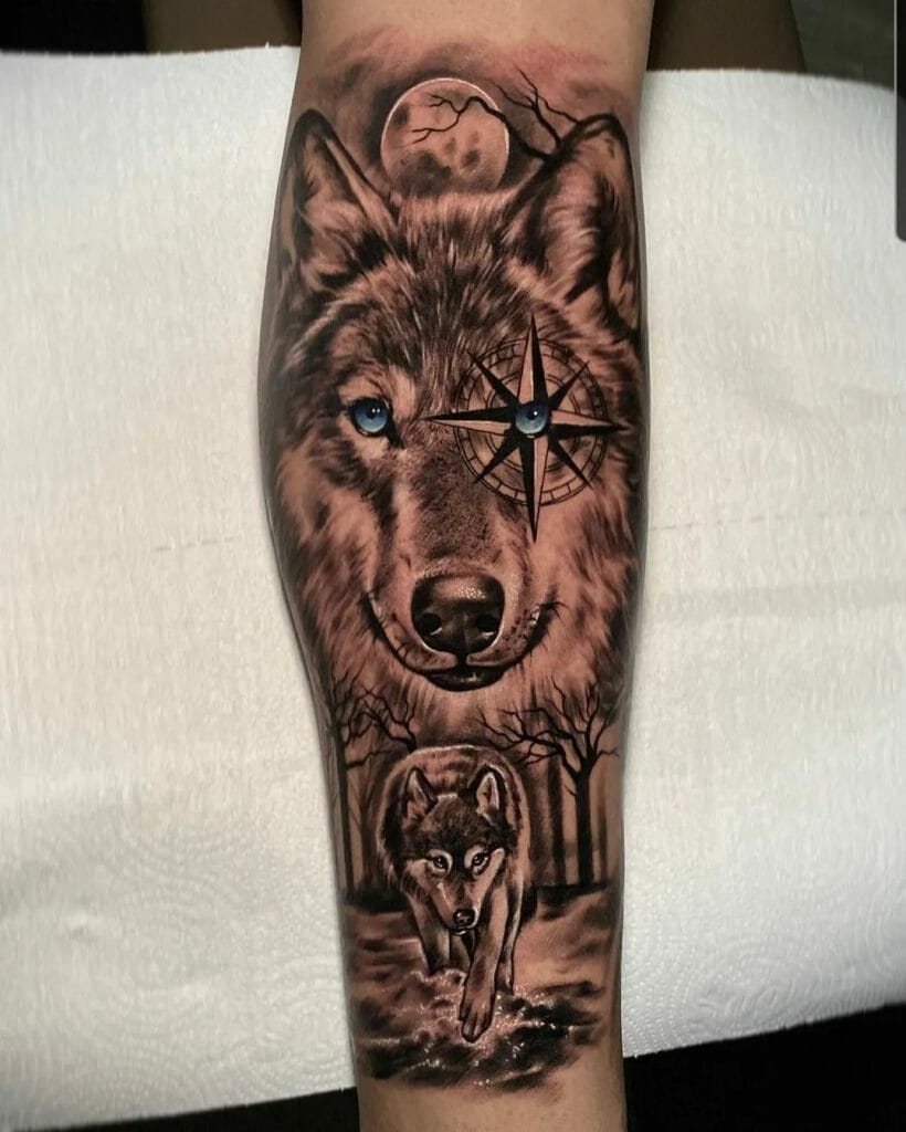 Forearm Wolf Tattoo