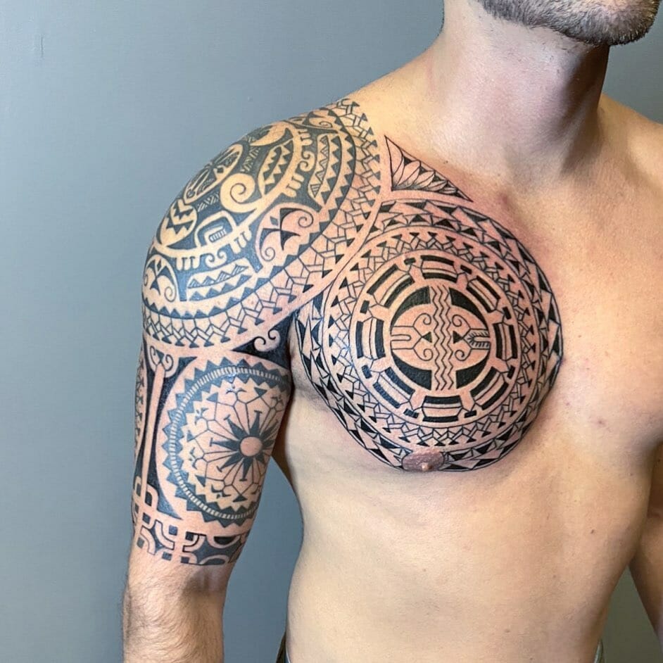 Full Sleeve Polynesian Tattoo Designs For Guys ideas