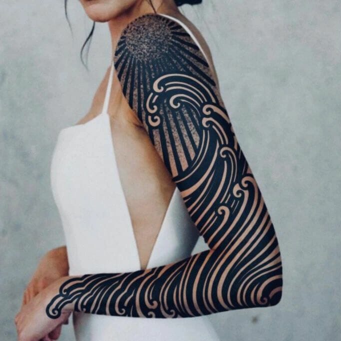 Geometric Designs Arm Tattoo