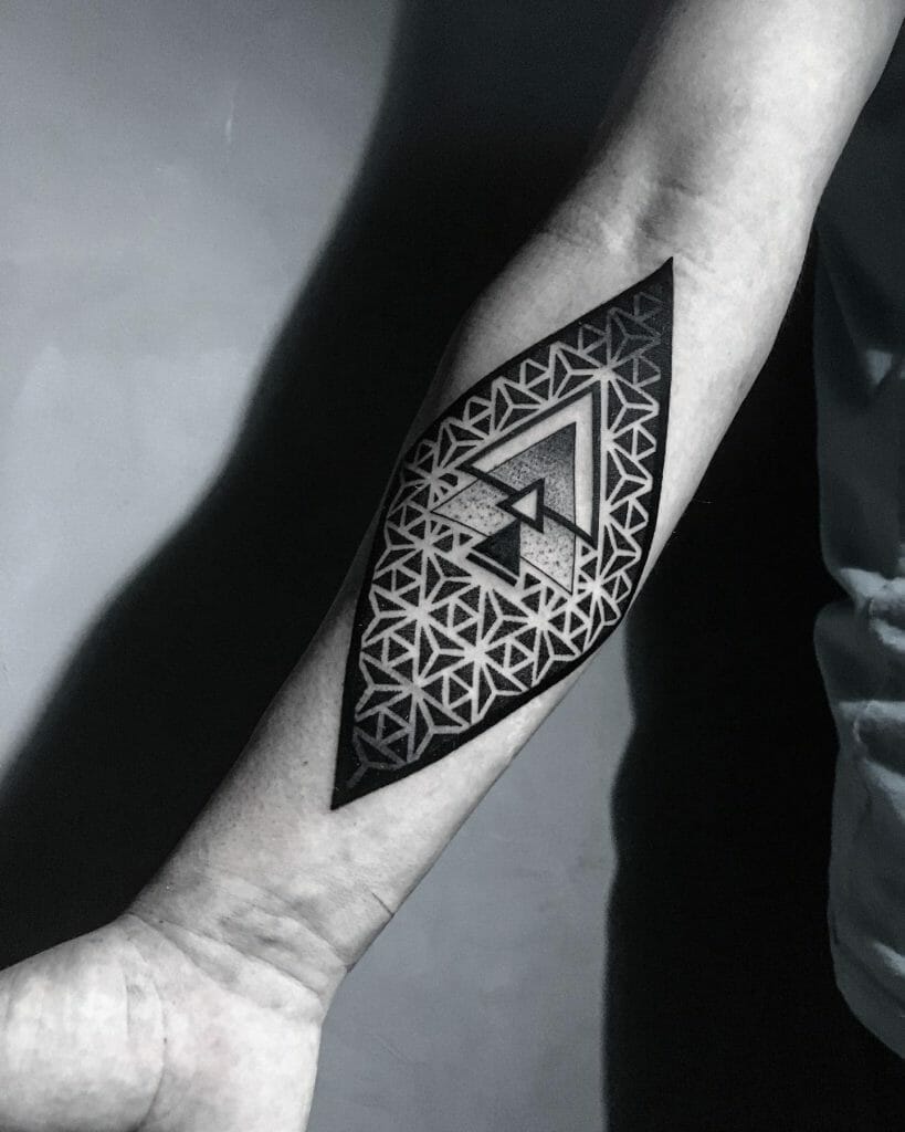 Geometric Triangle Tattoo Designs ideas