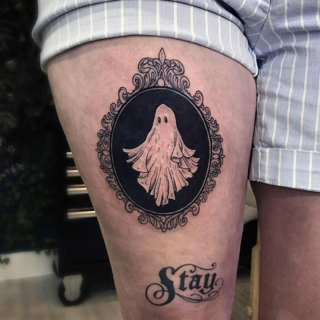 Ghost in A Mirror Tattoo Ideas