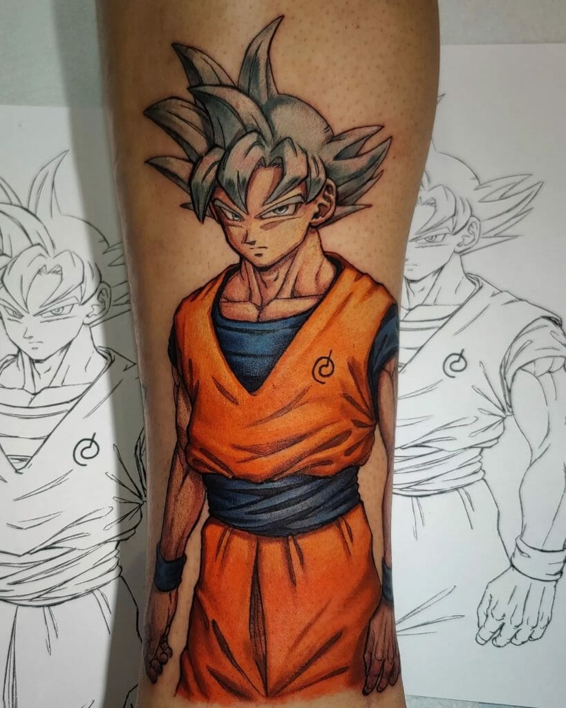 Goku Ultra Instinct Tattoo Idea