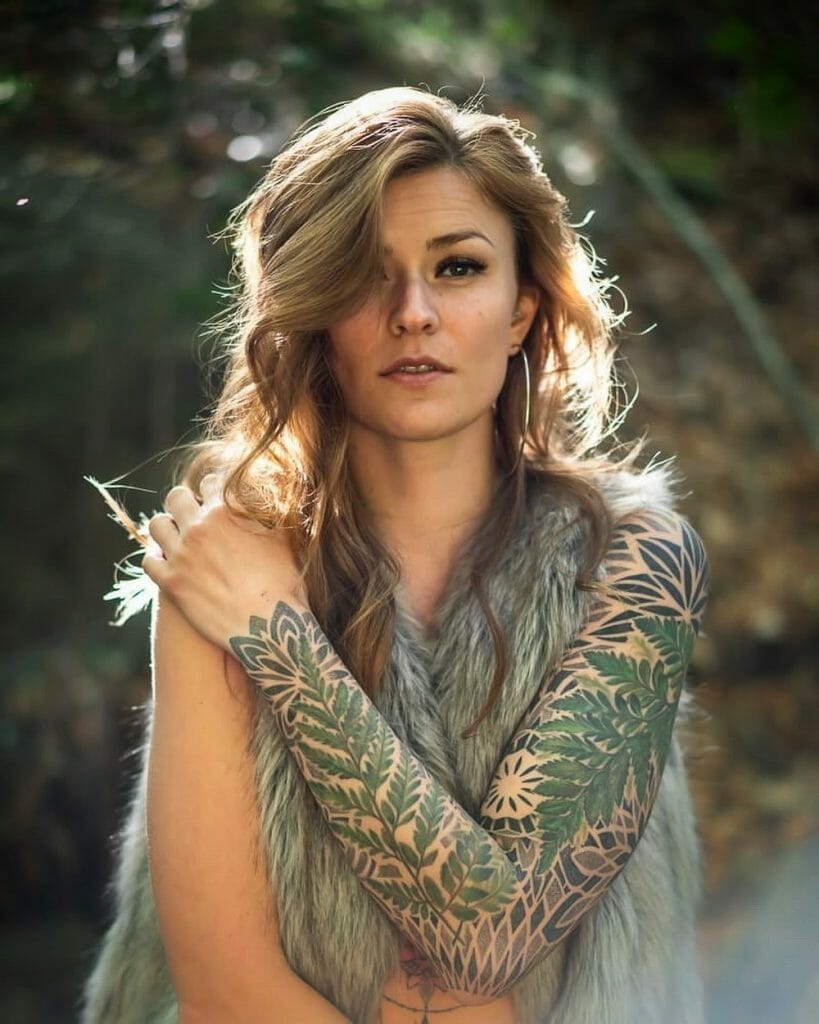 In Tune With Nature Full Sleeve Tattoo Art