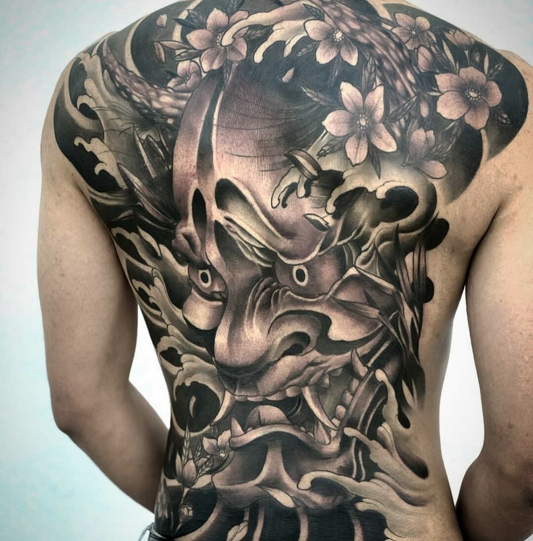 american traditional back piece  All Things Tattoo