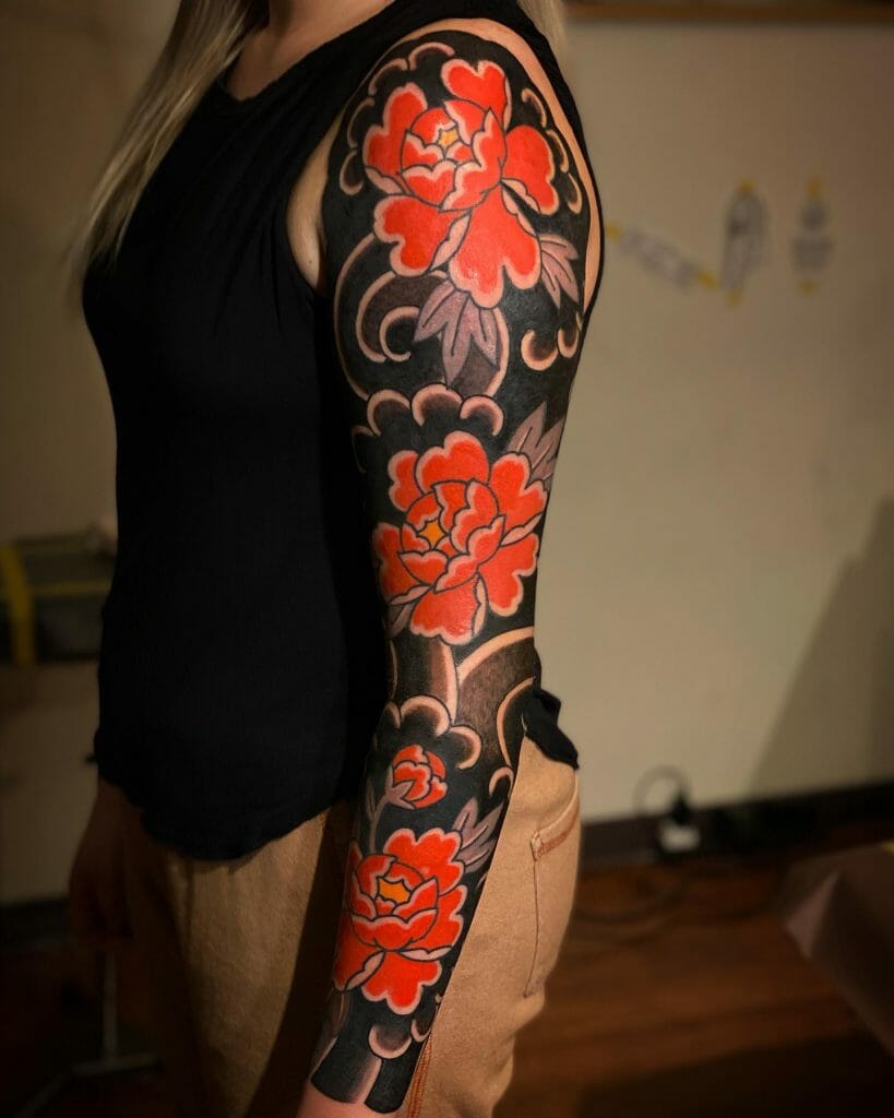 Japanese Floral Tattoo