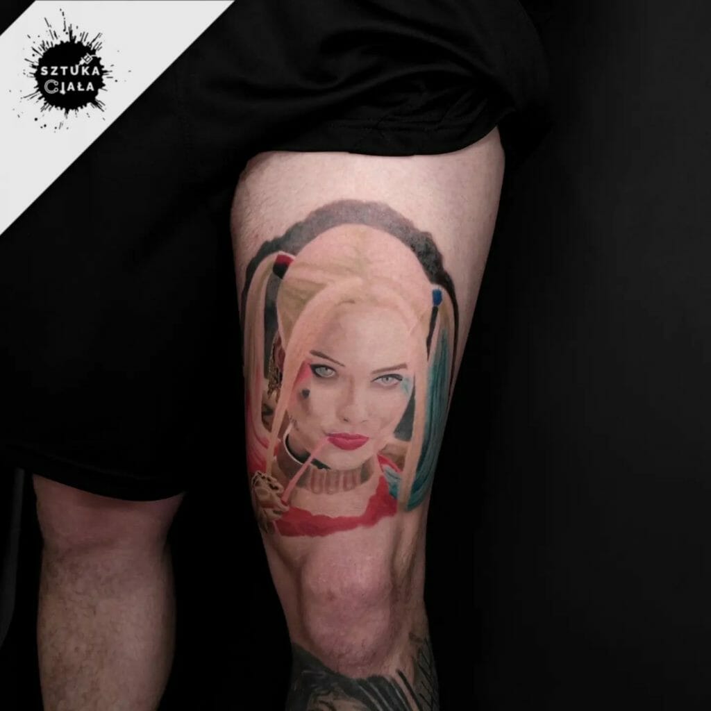 Temporary Body Tattoo Harley Quinn Cosplay Tattoos Removable Waterproof  Sticker | eBay