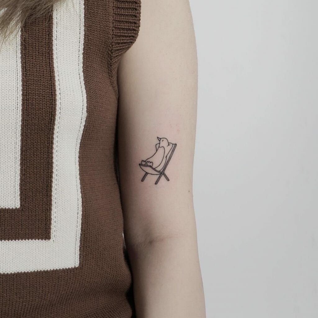 Minimalistic Penguin Tattoo