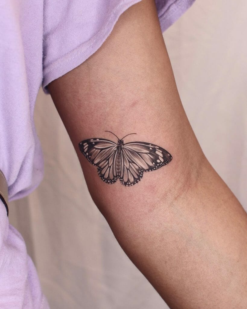 Monarch Butterfly Tattoo On Arm