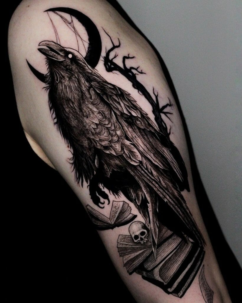 Mystic Raven Tattoo Tribal Designs