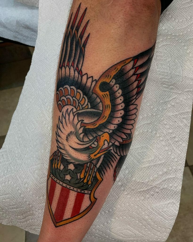 Patriotic Eagle Tattoo