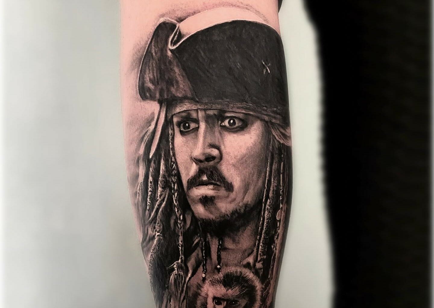 Black Pearl from Pirates of the Caribbean! • done at @inkforthesoul_ *For  Appointments: appointments.luispereyra@gmail.com @fkirons @r... | Instagram