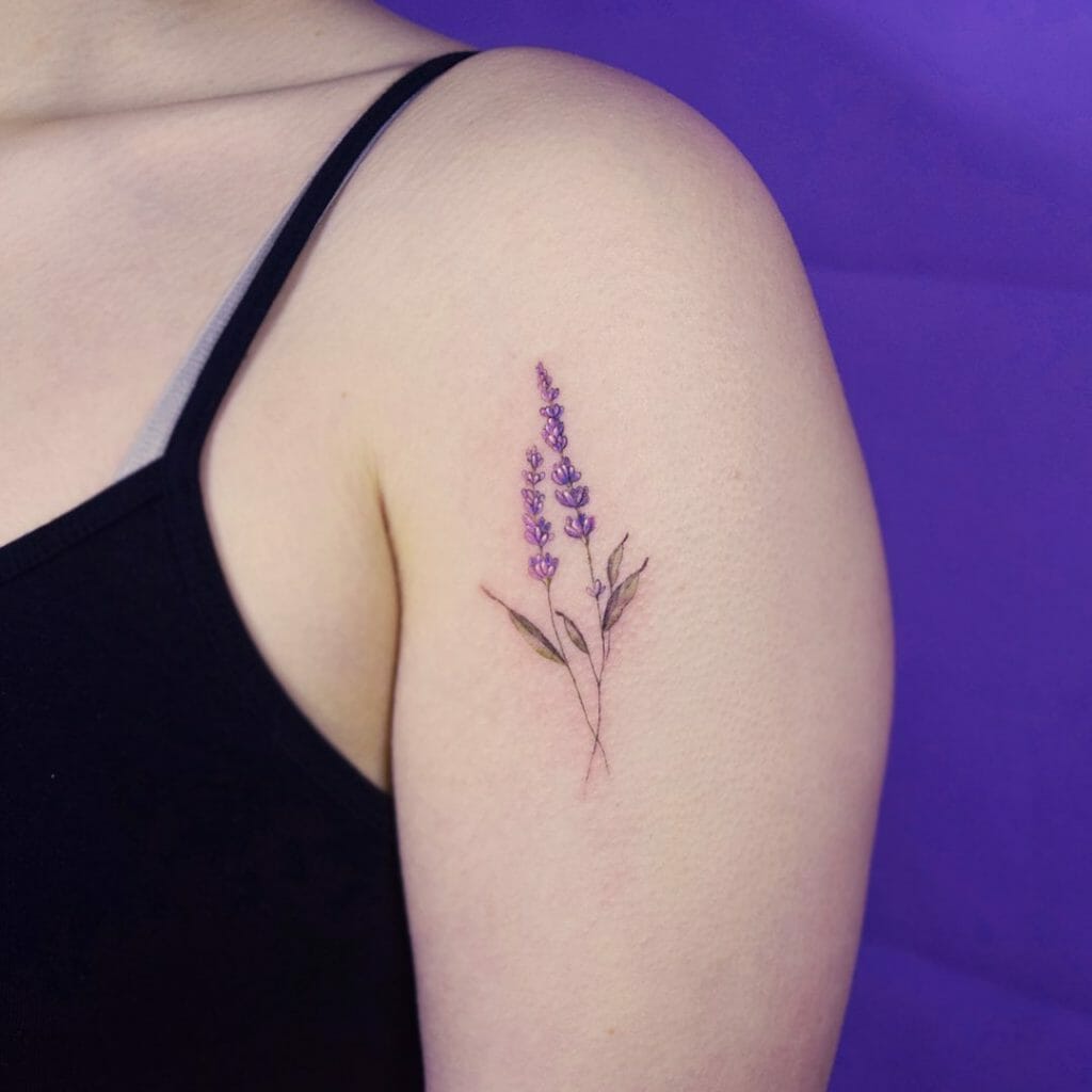 Purple Lavender Tattoo