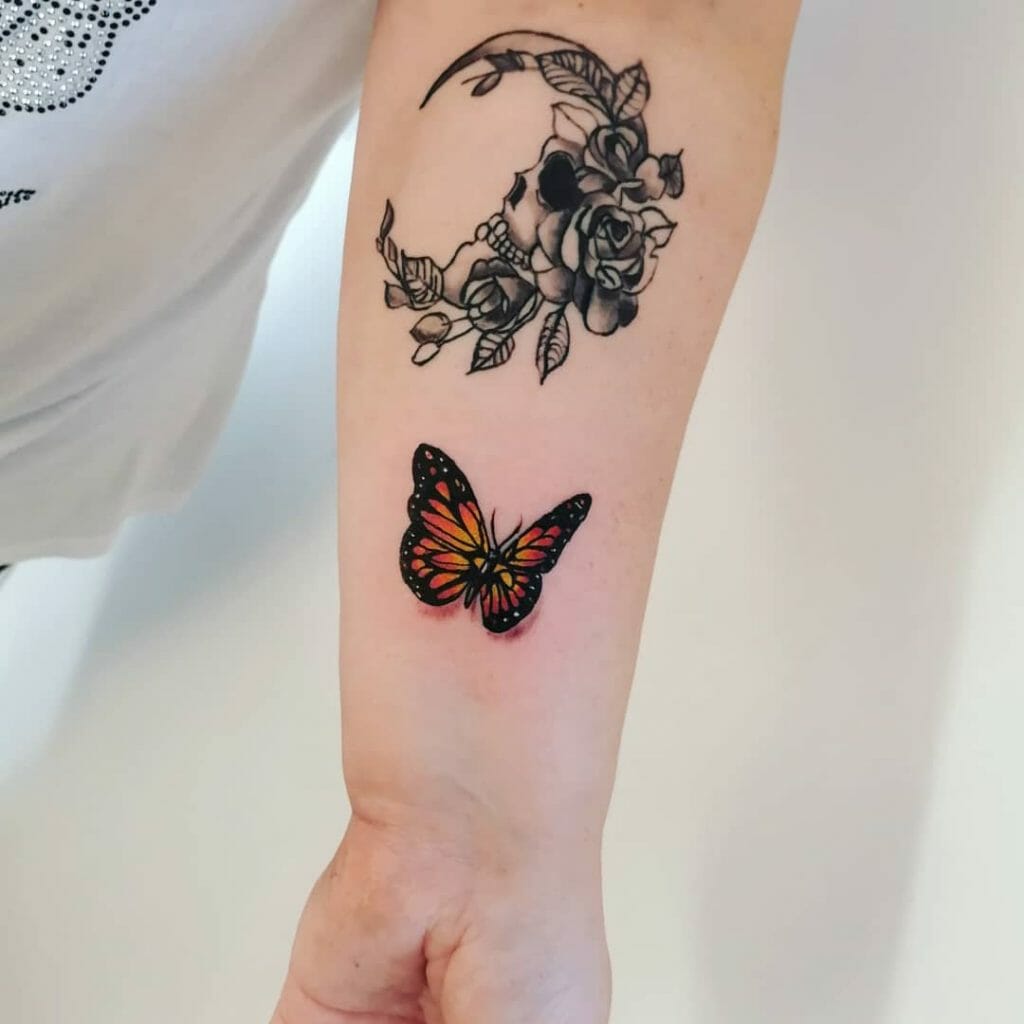 Realistic Butterfly Tattoo On Wrist ideas