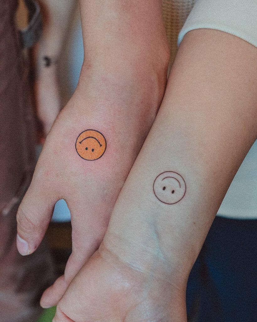Simple Smiley Face Tattoo