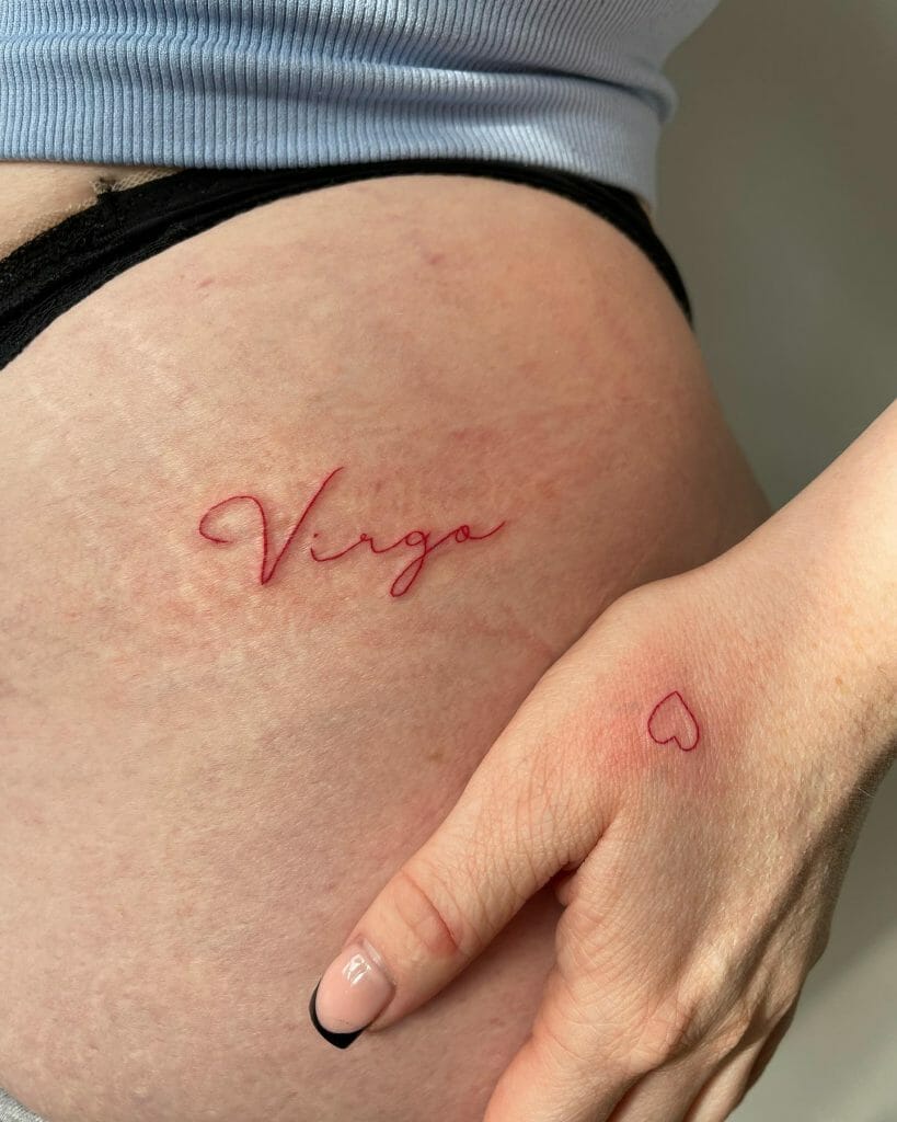 Simple Virgo Tattoo