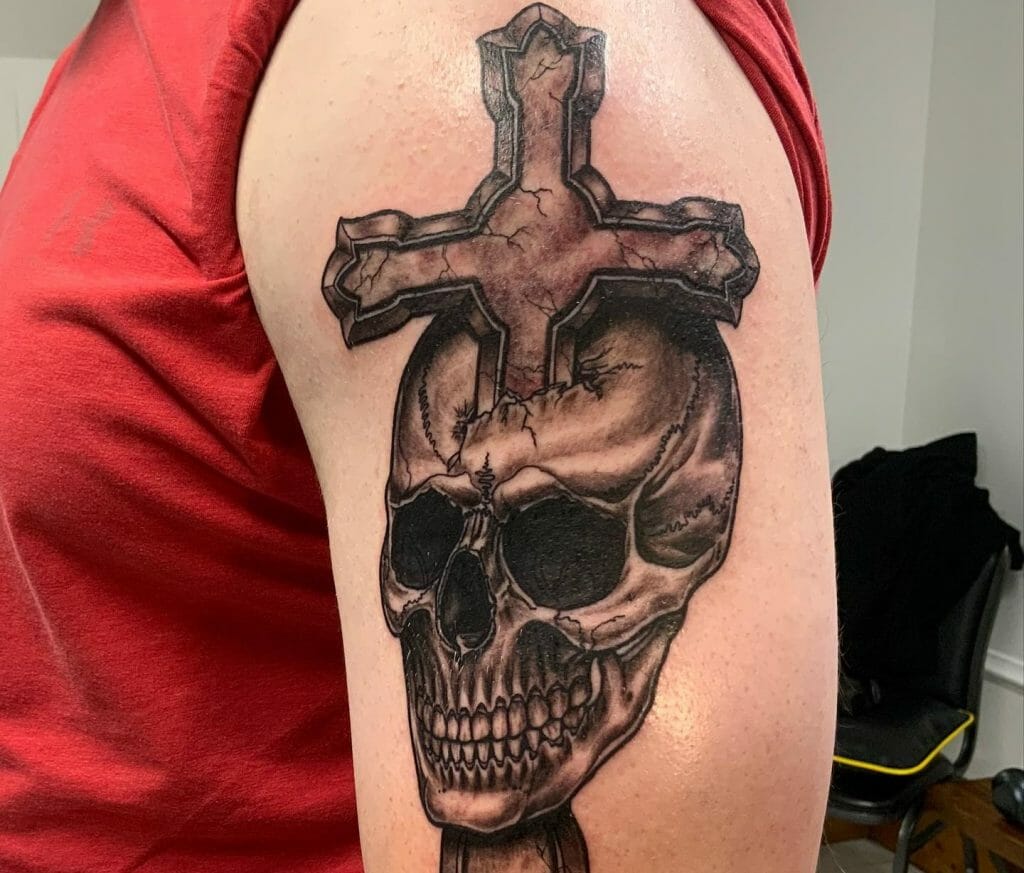 Skull And Cross Tattoos