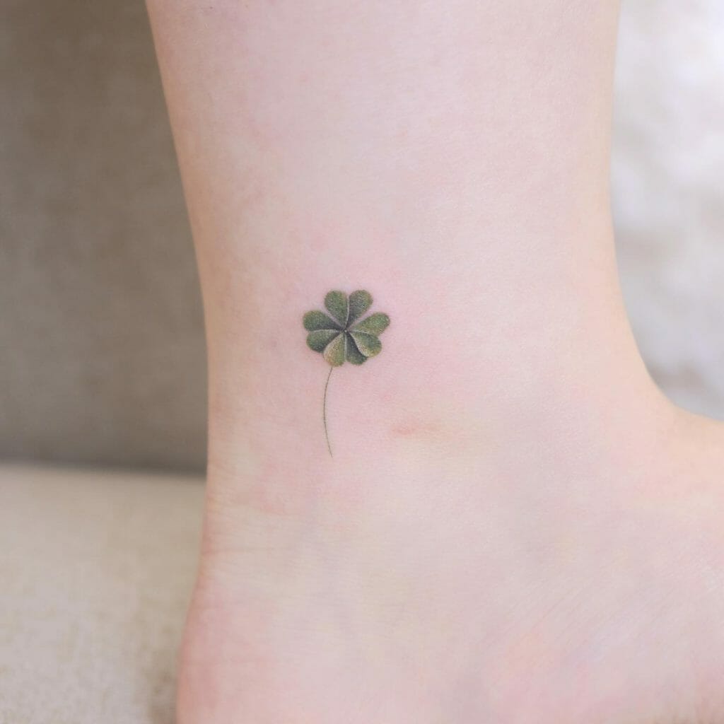 Small Four Leaf Clover Tattoo