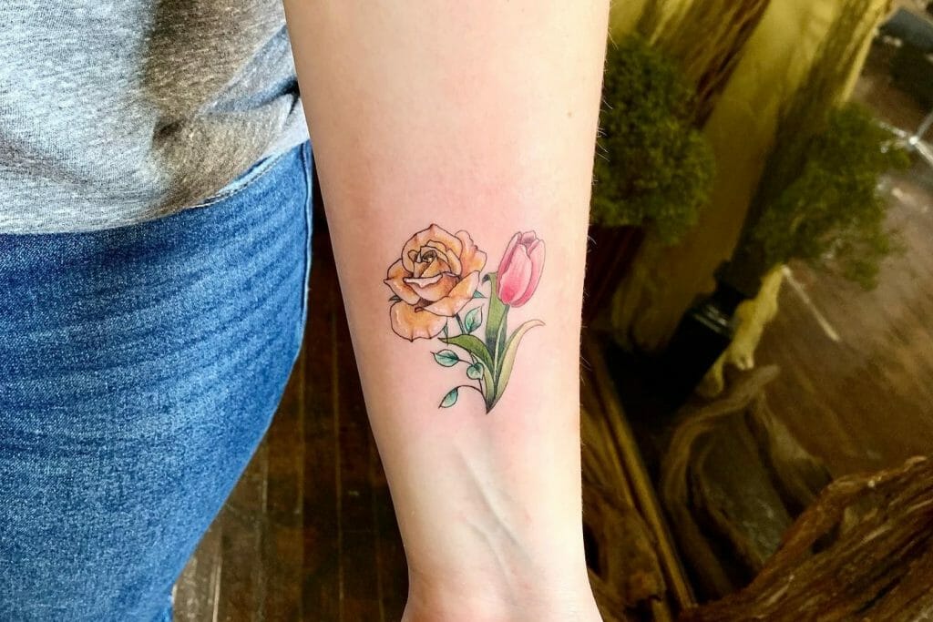 Small Yellow Rose Tattoo ideas