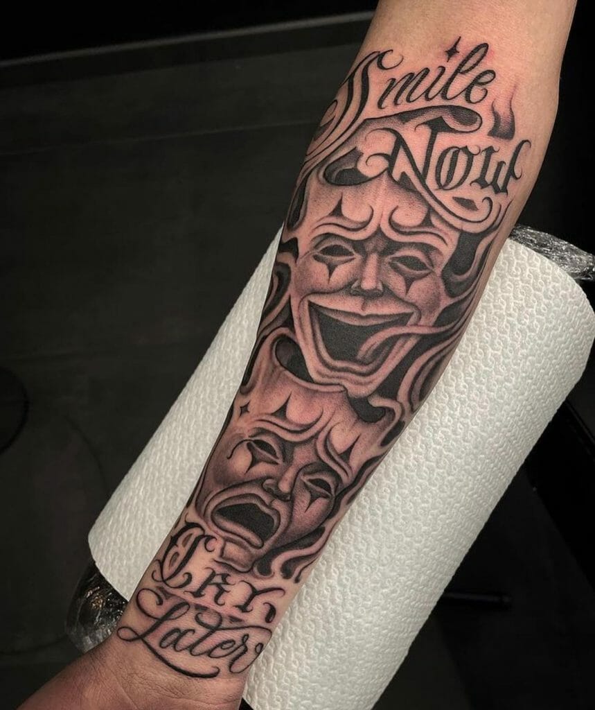 Smile And Cry Chicano Tattoo