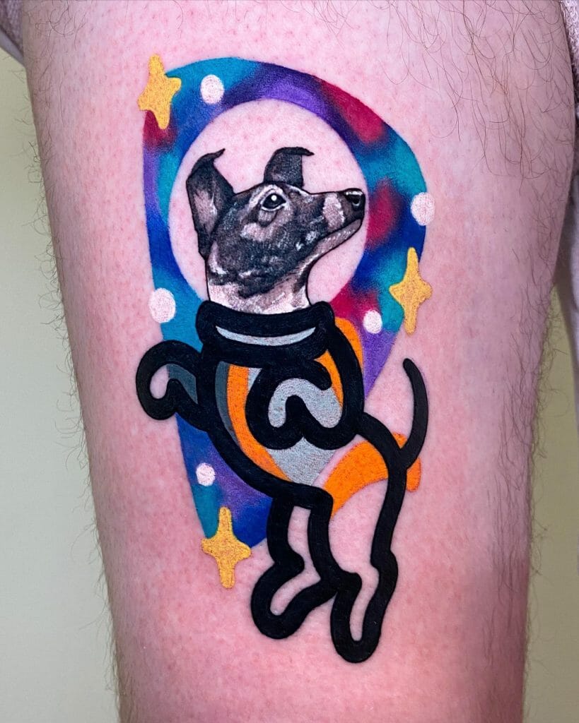 Space Tattoo Ideas With Laika