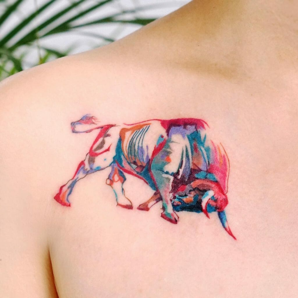 Stunning Western Bull Tattoo Designs