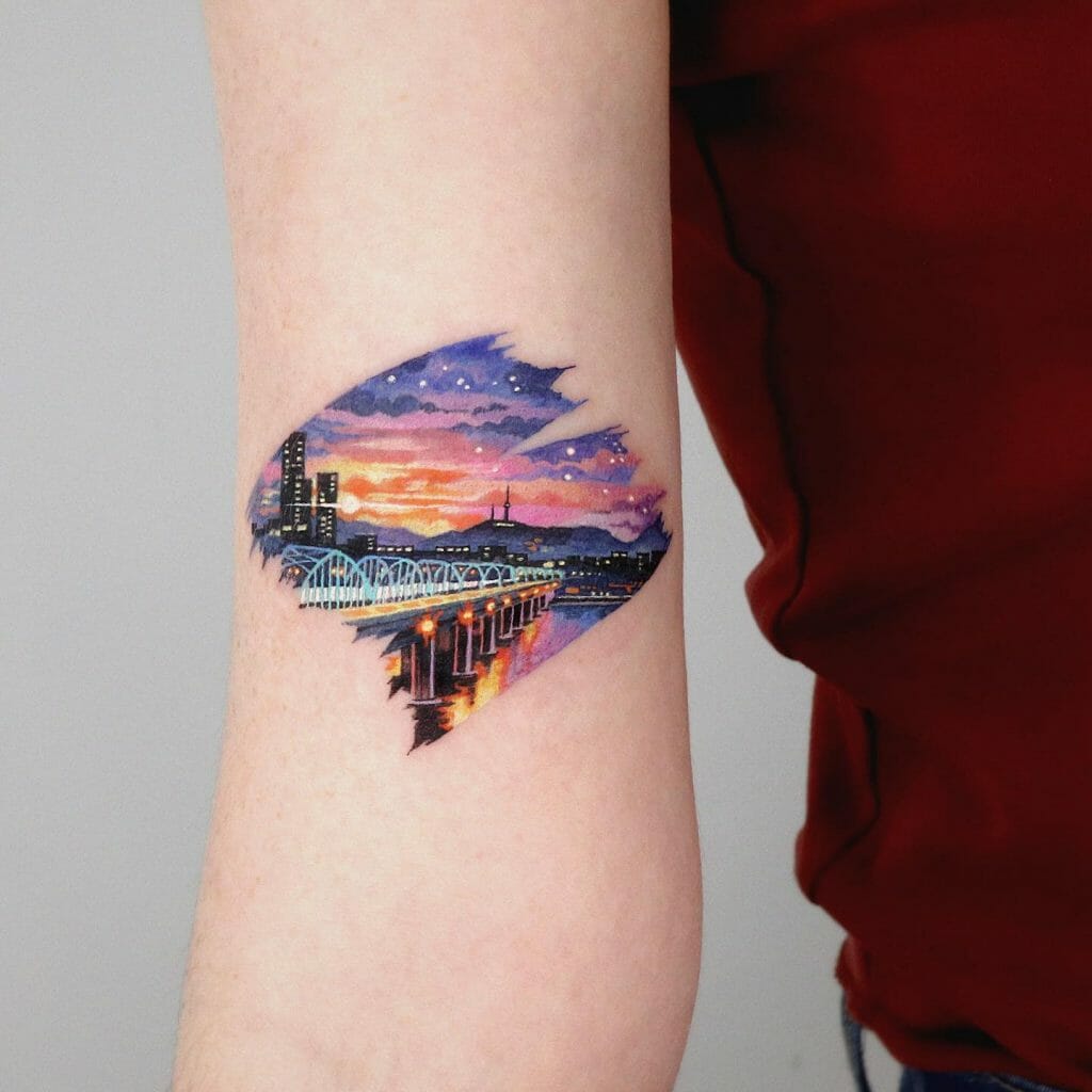 Sunset In S(e)oul Tattoo