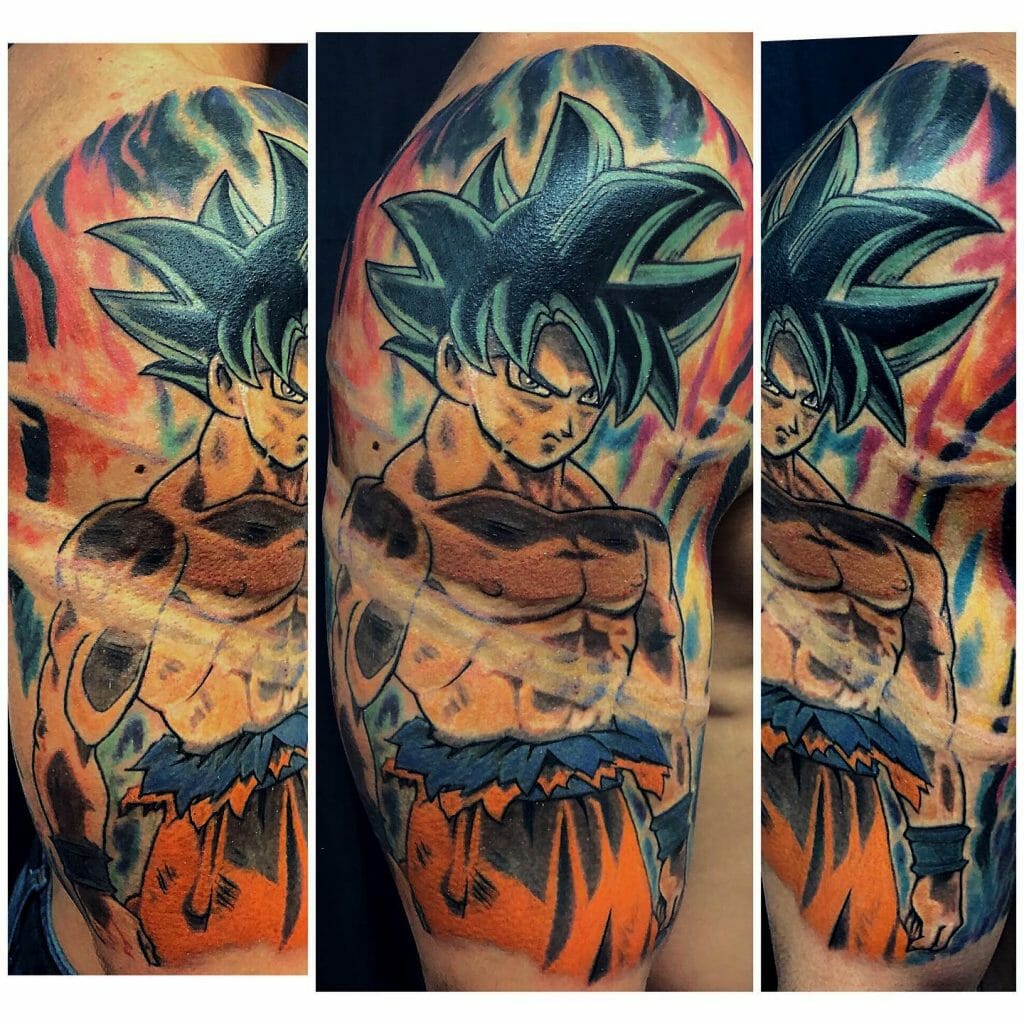 Super Cool Goku Tattoo