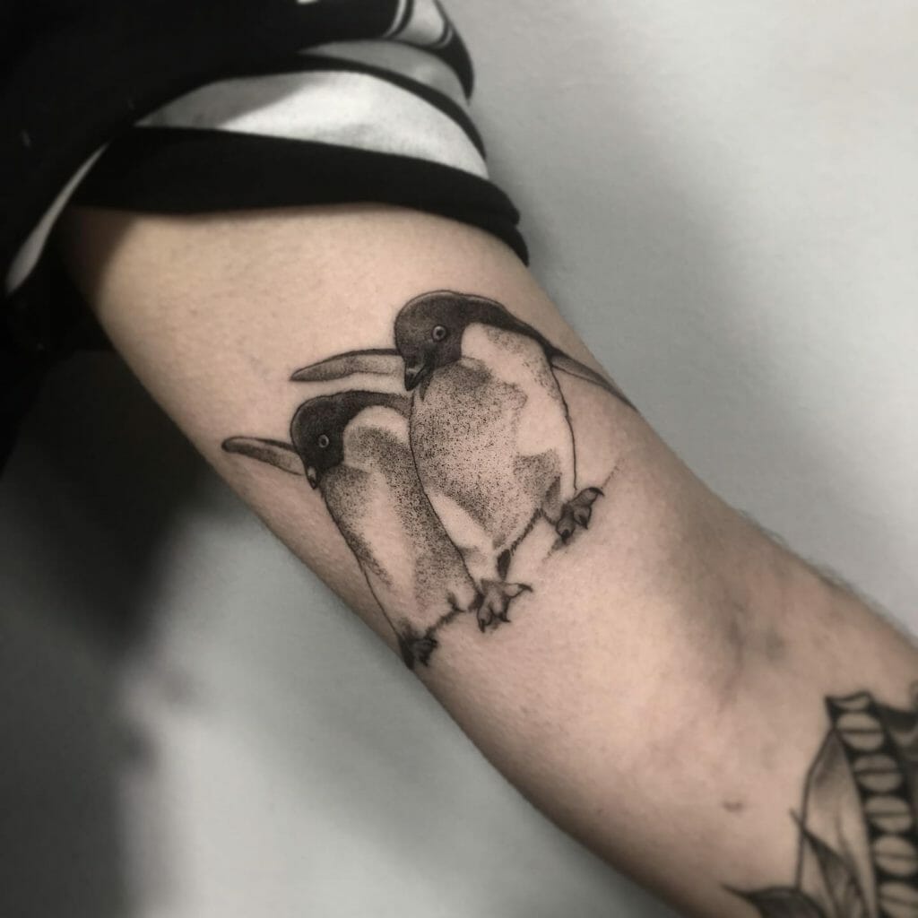 Tattoo of Penguins Who are Dubbing