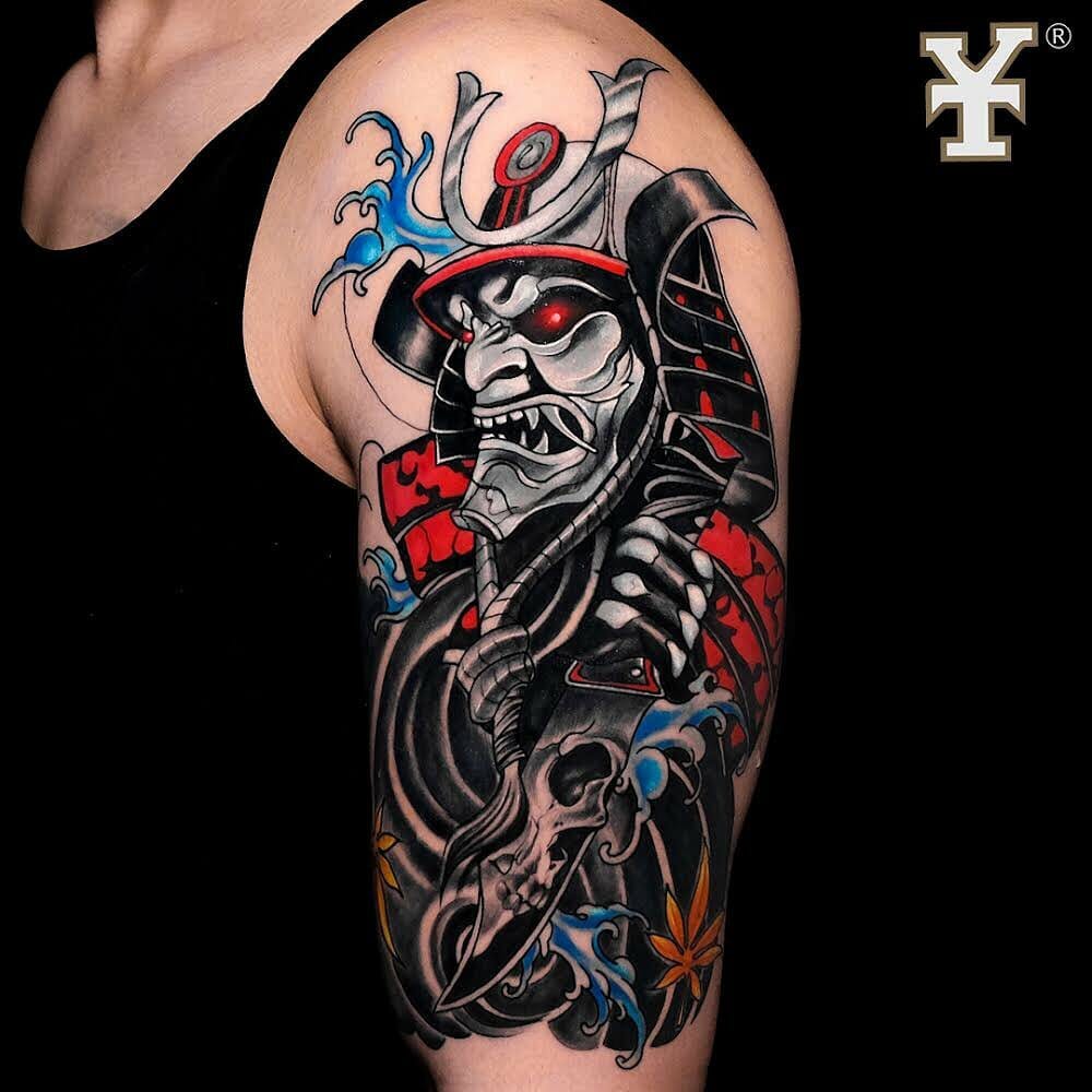 The Japanese Samurai Sleeve Tattoo