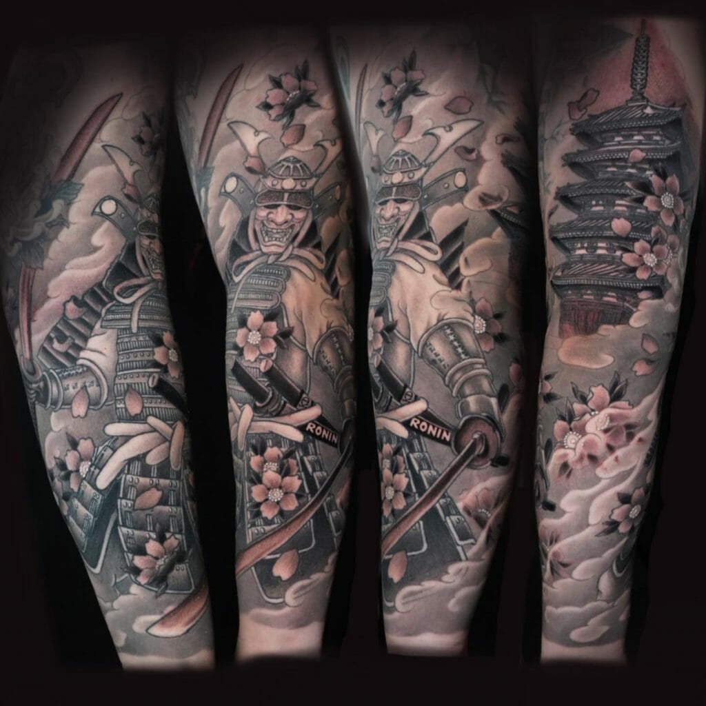 The Japanese Samurai and the Japanese Temple tattoo
