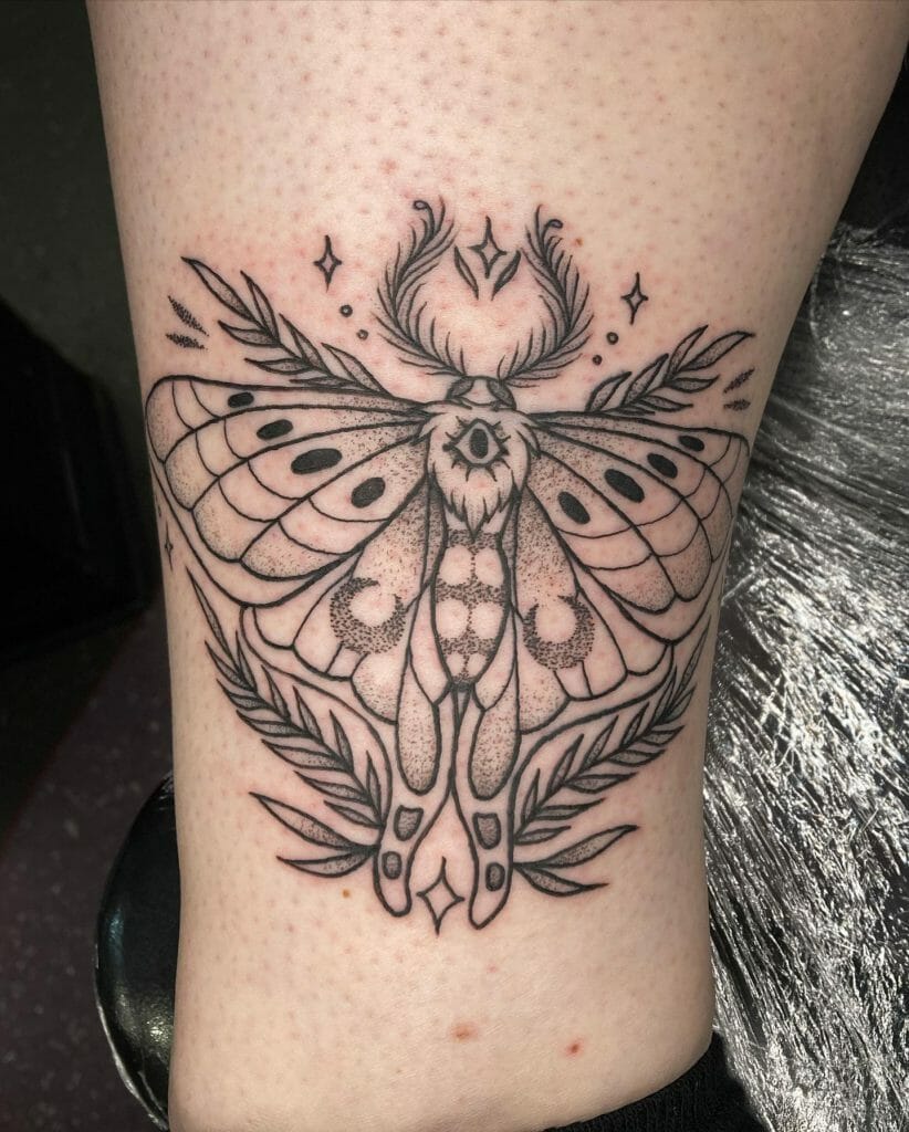 The Moth With Life Tattoo