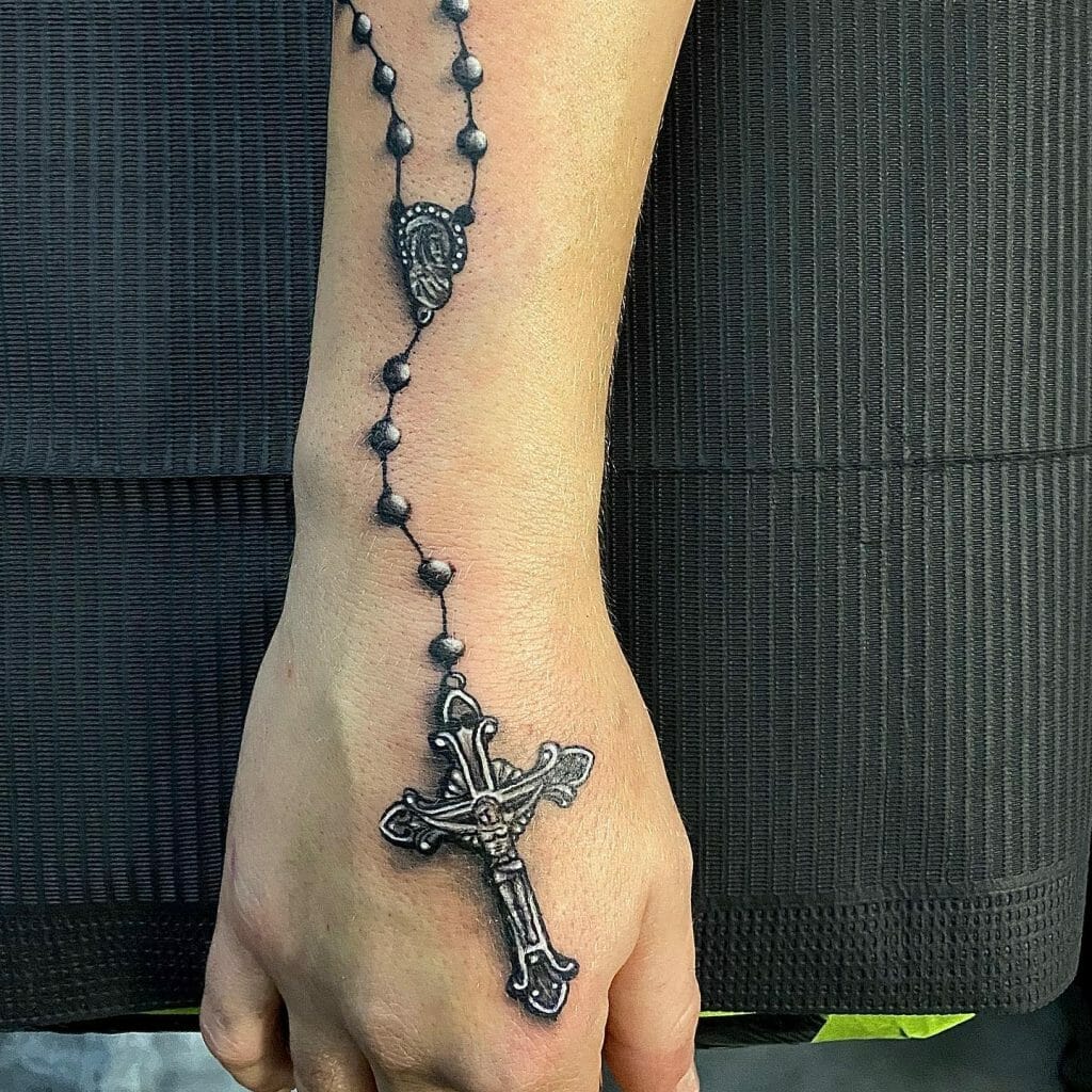The Simple Rosary Tattoo