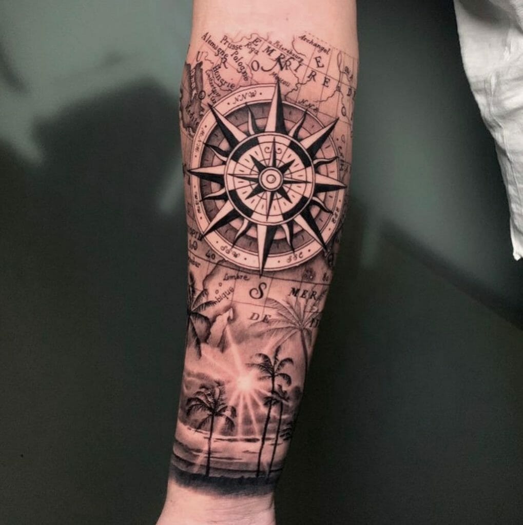 The World Compass Tattoo